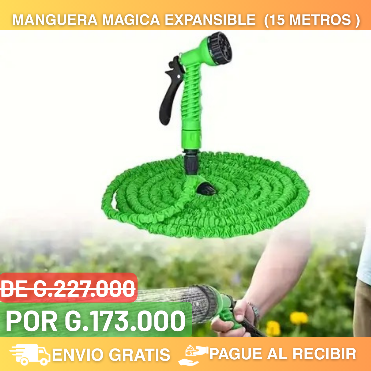 🚨ULTIMAS UNIDADES 🚨Manguera expansible 15METROS