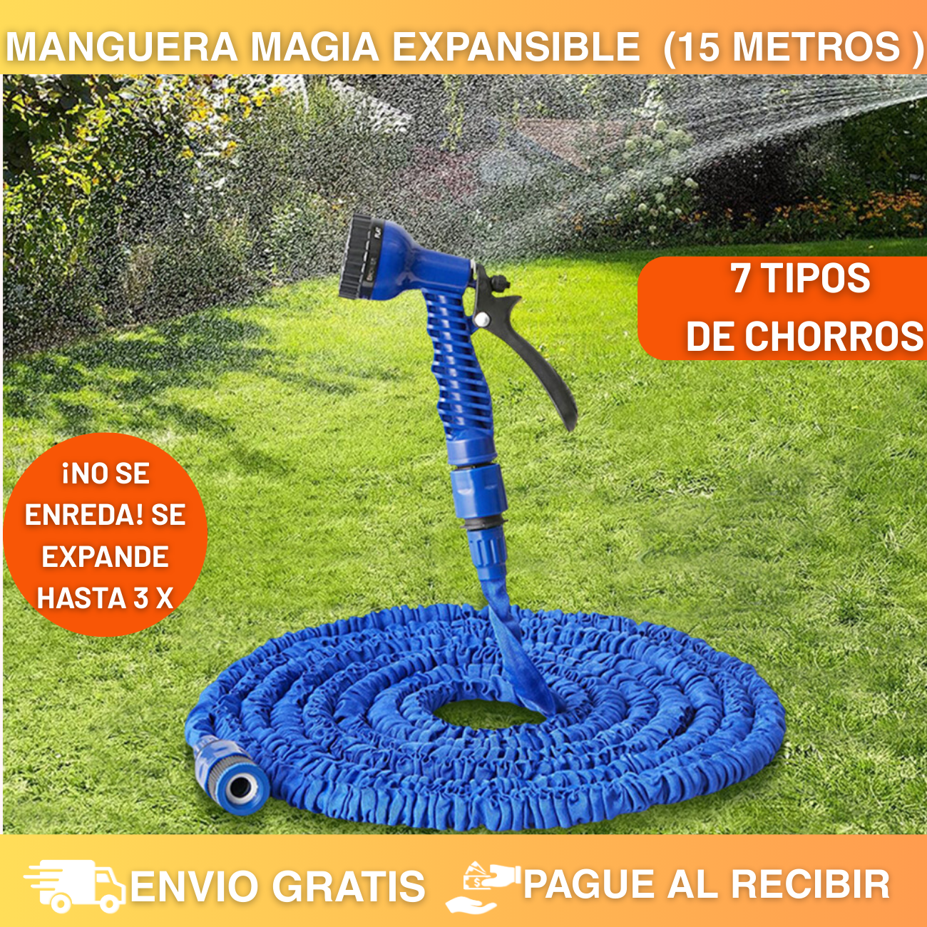 🚨ULTIMAS UNIDADES 🚨Manguera expansible 15METROS