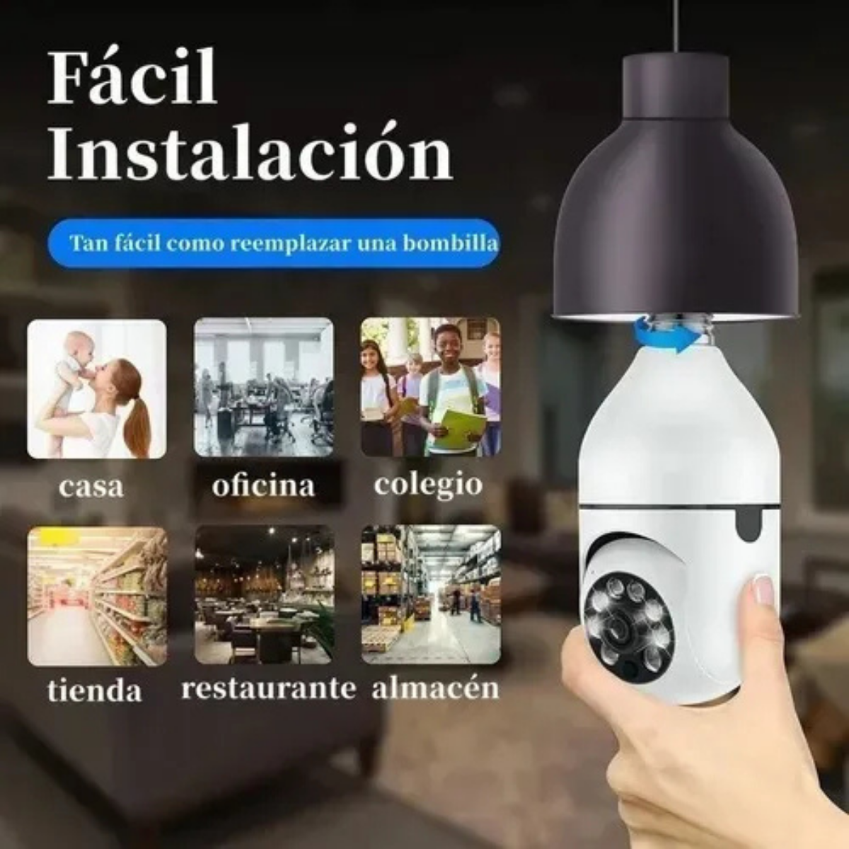 Cámara Panorámica 360° con conexión WiFi