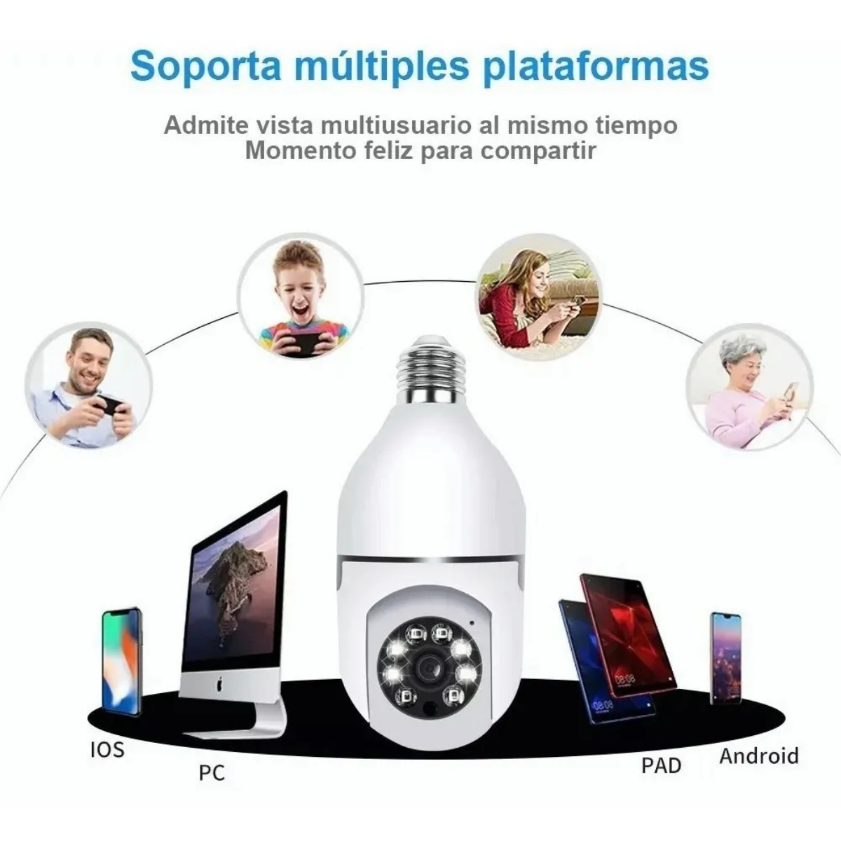 Cámara Panorámica 360° con conexión WiFi