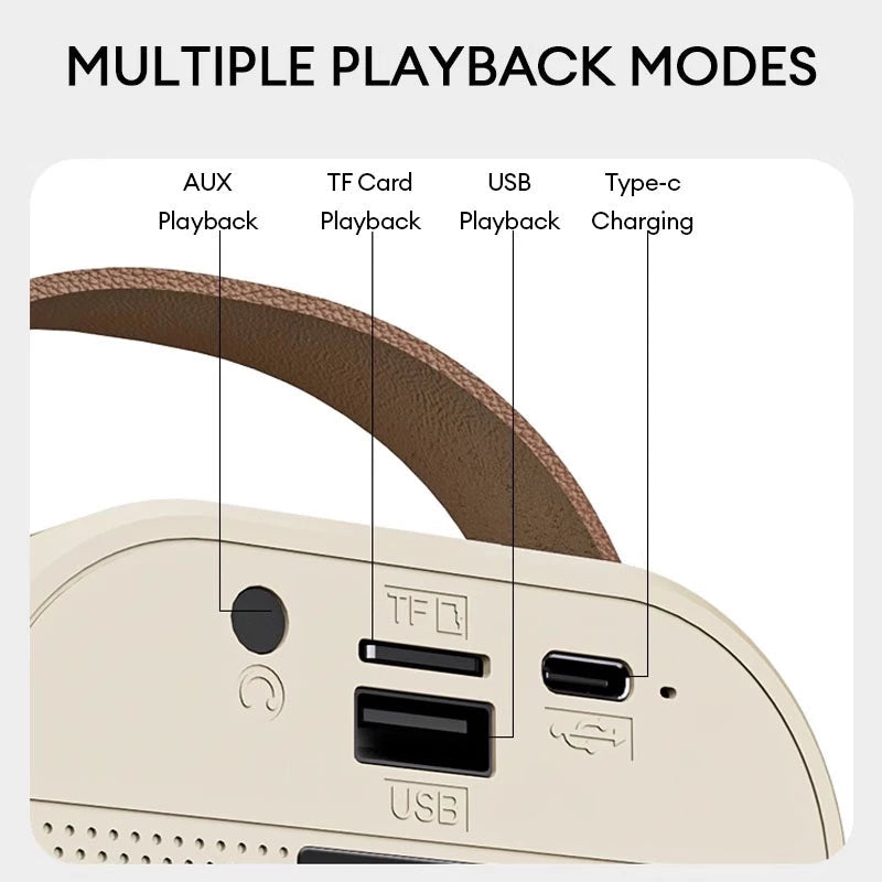 PARLANTE BLUETOOTH CON MICRÓFONO 🎤🎶BLANCO