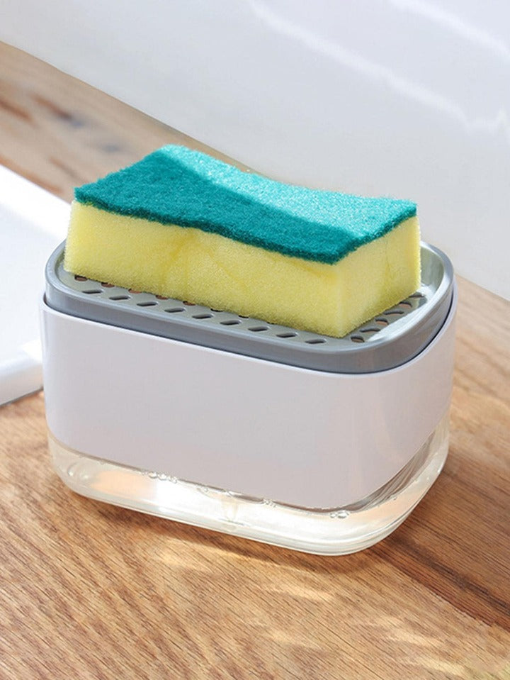 PORTA ESPONJA CON DISPENSER DE JABON