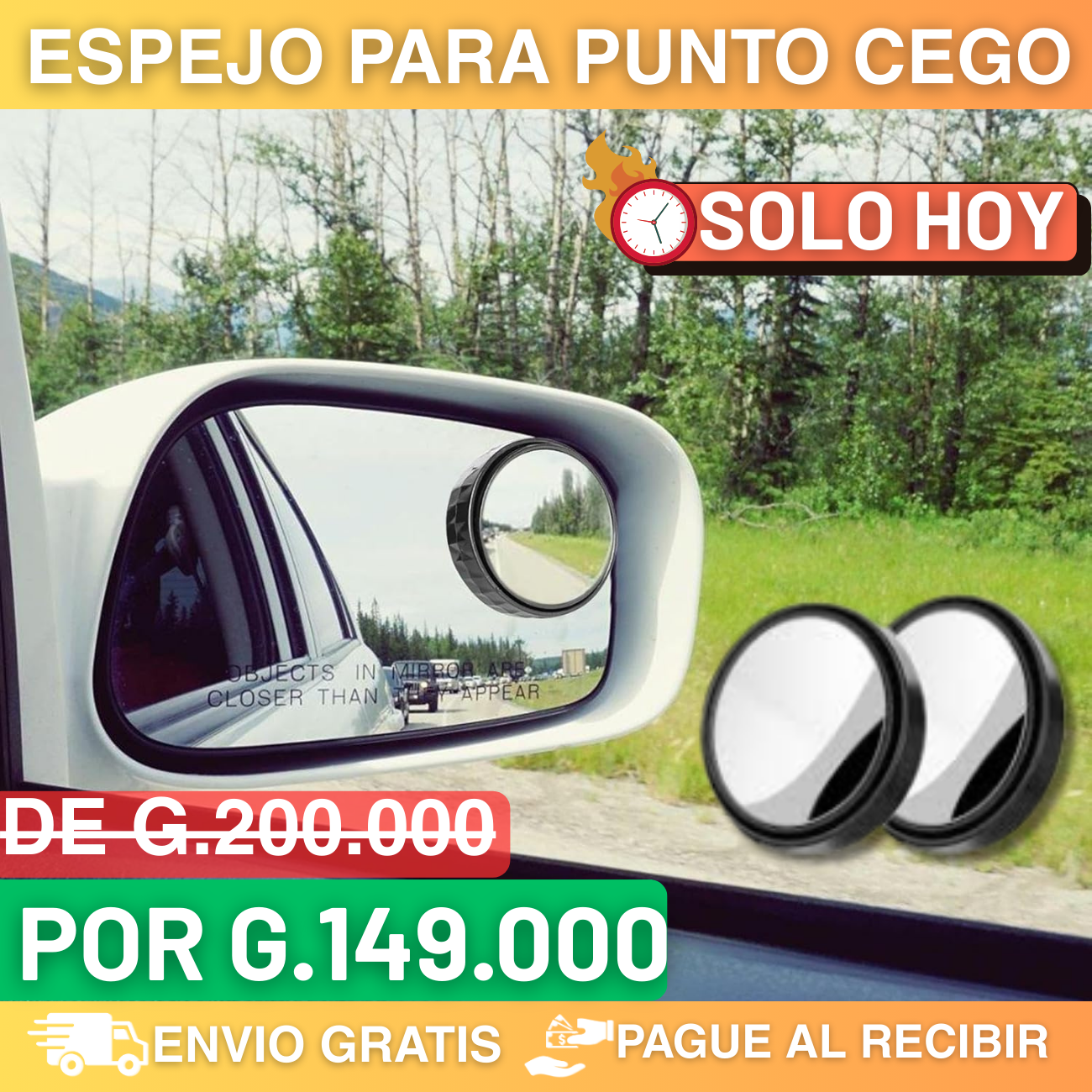 🚨OFERTAS RELÁMPAGO 🚨ESPEJO DE PUNTO CIEGO