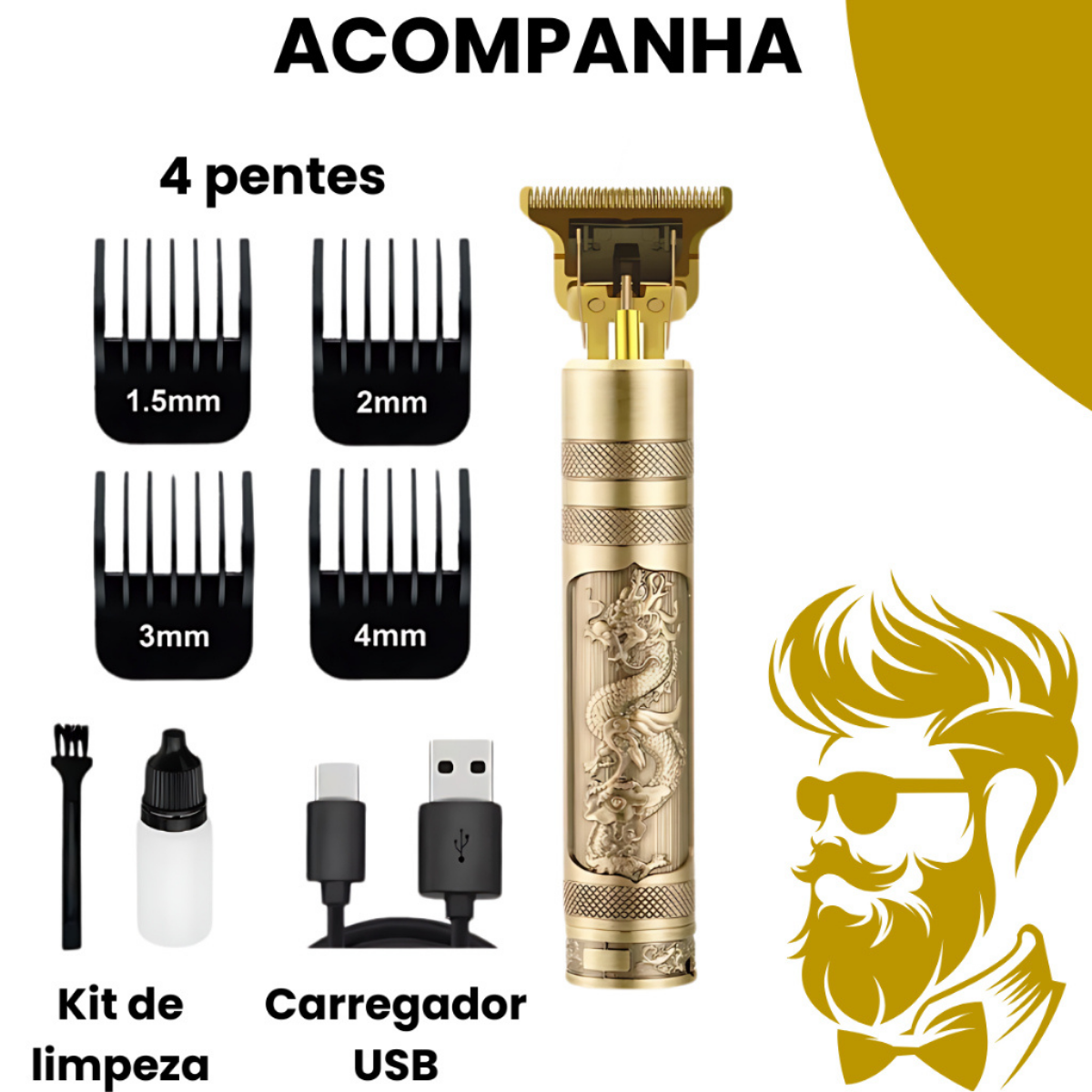 🚨SOLO HOY 🚨 : MÁQUINA BARBERA PROFESIONAL T9 Precisión y estilo al instante.