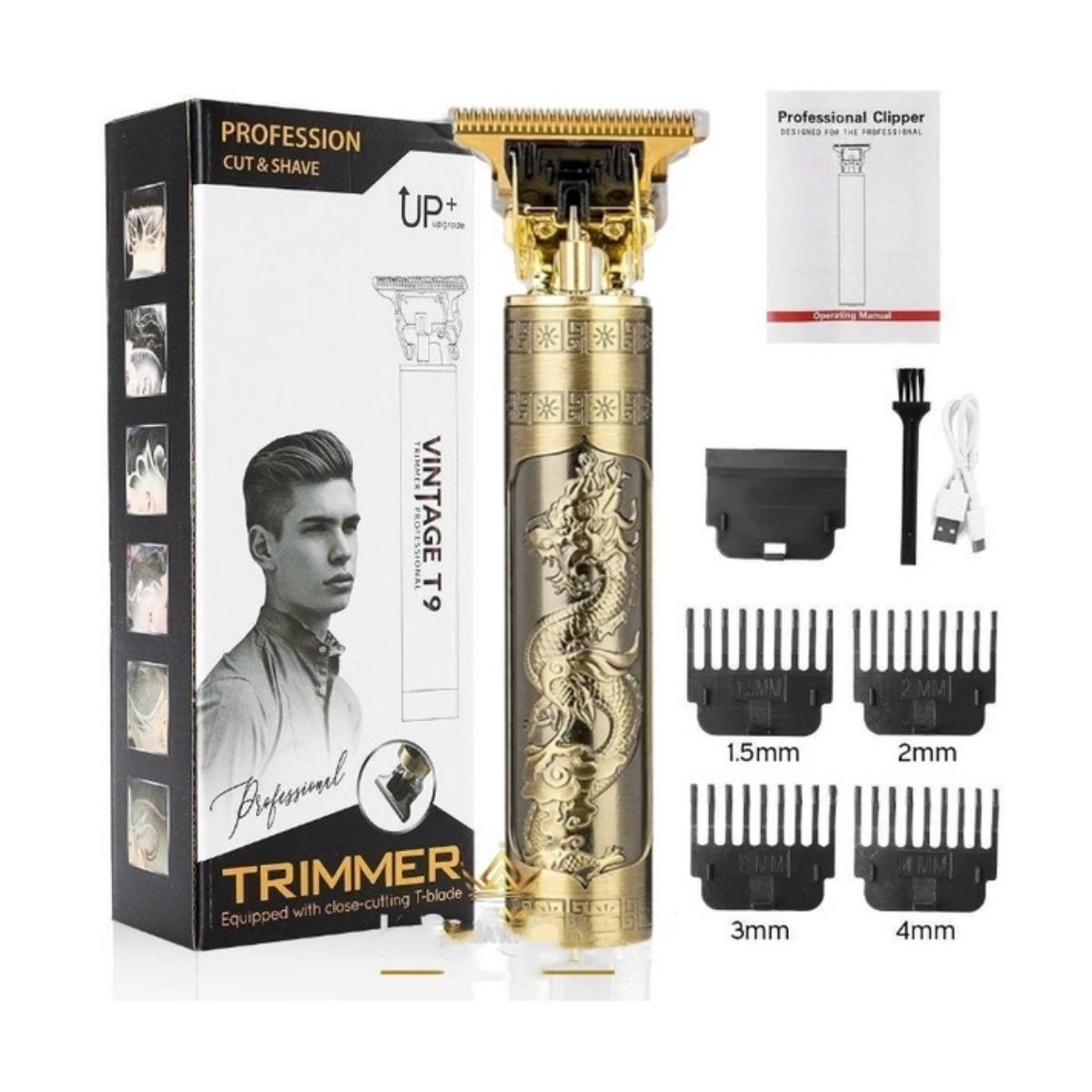 🚨SOLO HOY 🚨 : MÁQUINA BARBERA PROFESIONAL T9 Precisión y estilo al instante.