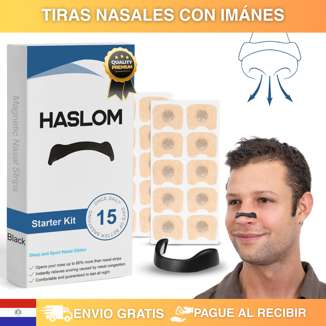 Tiras Nasales Con Imanes