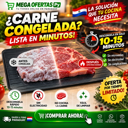 DescongelaMax™ – Descongelá Carne en Minutos Sin Microondas
