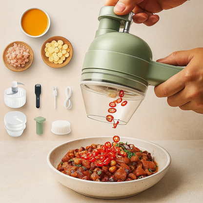 PROCESSADOR ELECTRICO PREMIUM  5 EN 1 , Todo lo que necesitás para tu cocina