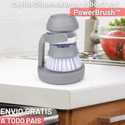 🧼 PowerBrush™ – Cepillo Dispensador de Jabón 3 en 1 , Tu aliado práctico para limpiar sin ensuciarte