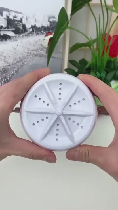 💧TURBINE WASH™ – Tu Lavadora Portátil, Fácil y Rápida en Cualquier Recipiente