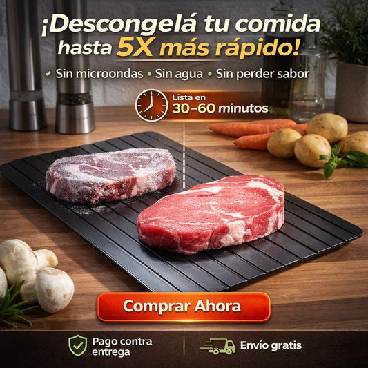 DescongelaMax™ – Descongelá Carne en Minutos Sin Microondas